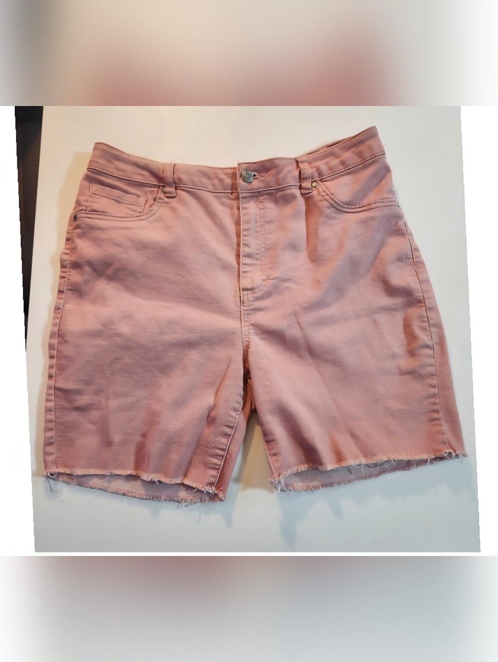 d. jeans Pink High-Rise Denim Shorts